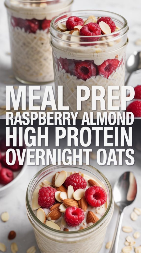 Protein overnight oats 4 Raspberry Almond High Protein Overnight Oats Recipe