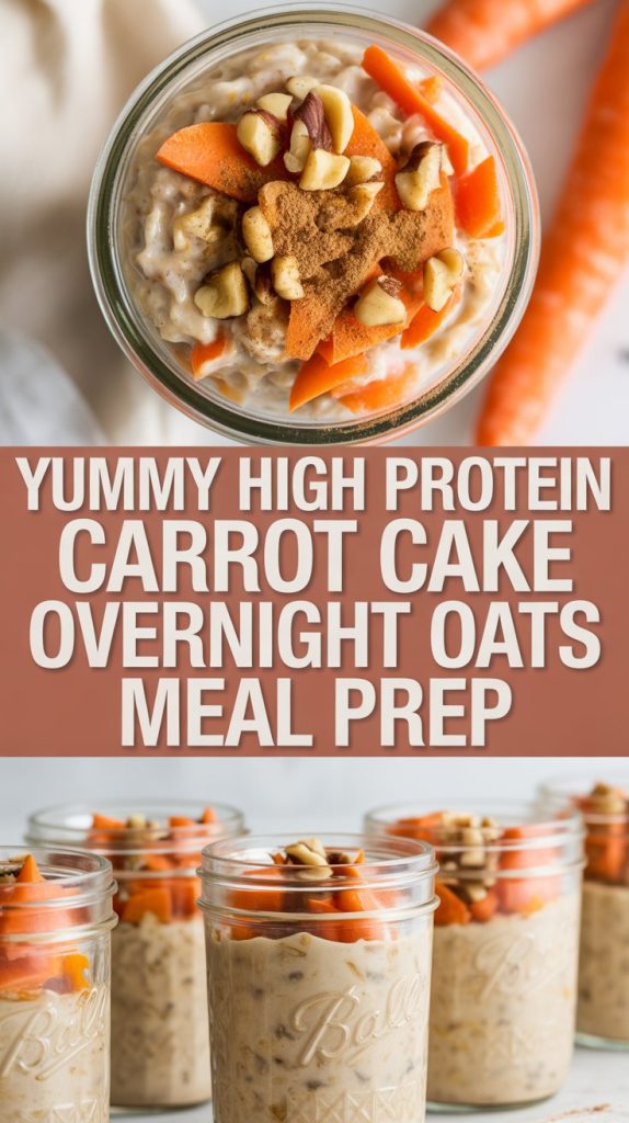 High Protein Overnight Oats Protein overnight oats 8 High Protein Carrot Cake Overnight Oats Recipe