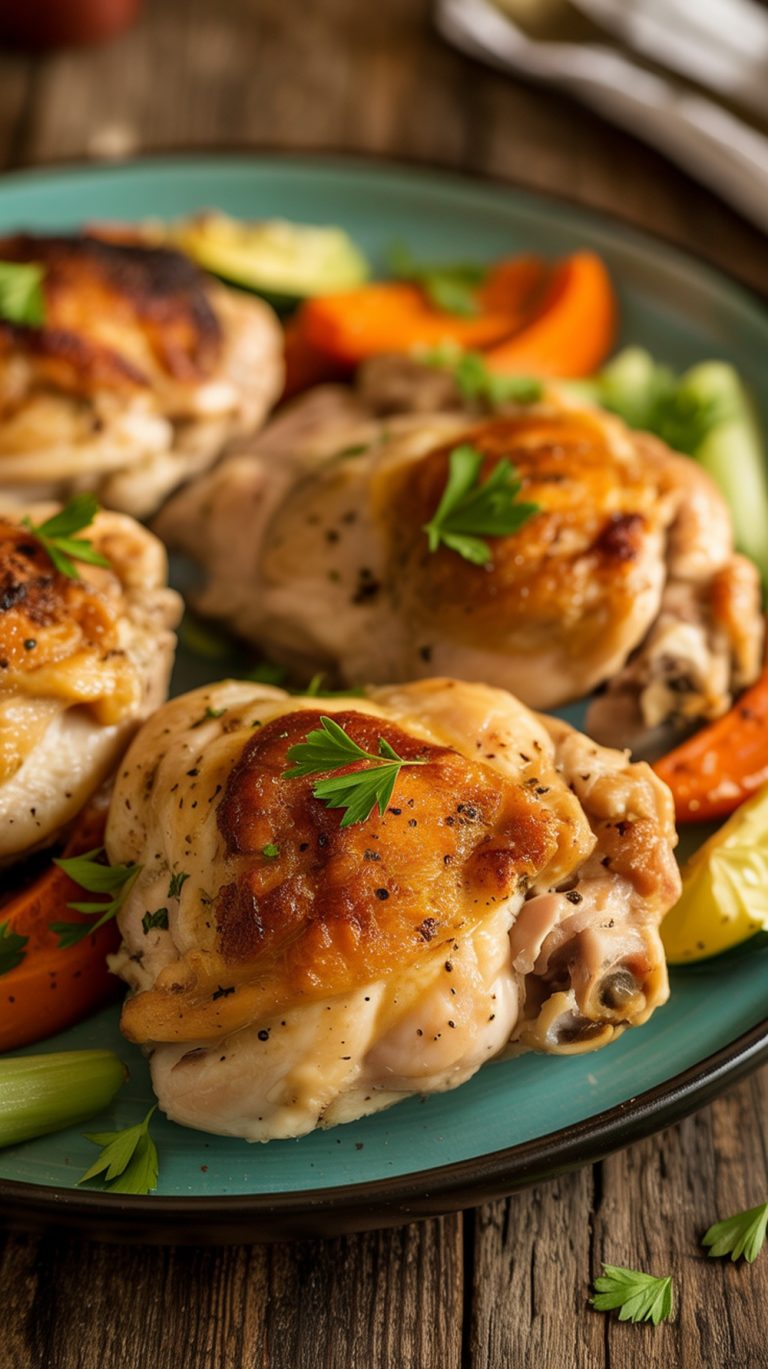 Crispy Baked Boneless Chicken Thighs Recipe