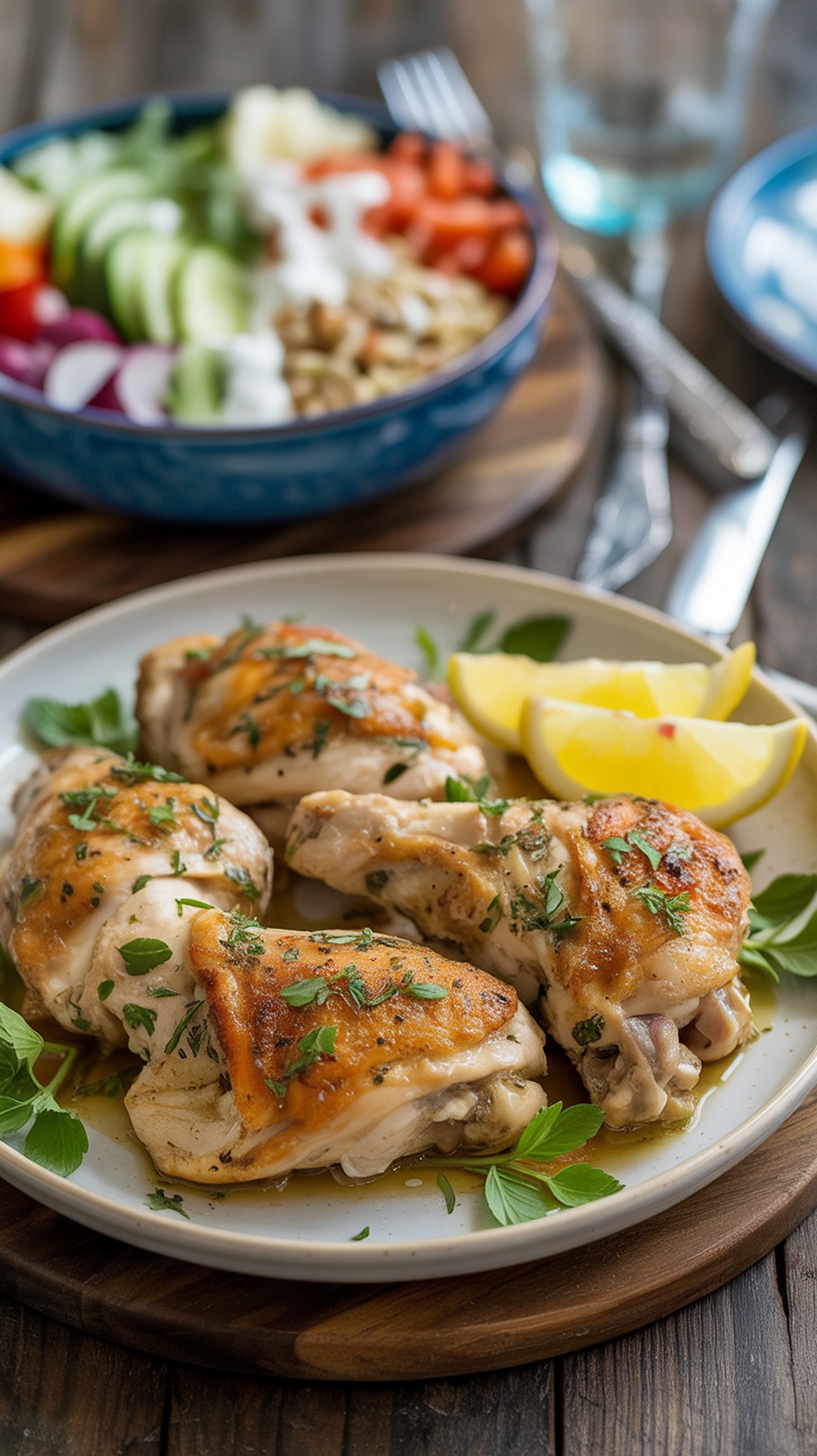 Greek Yogurt Marinated Boneless and Skinless Chicken Thighs