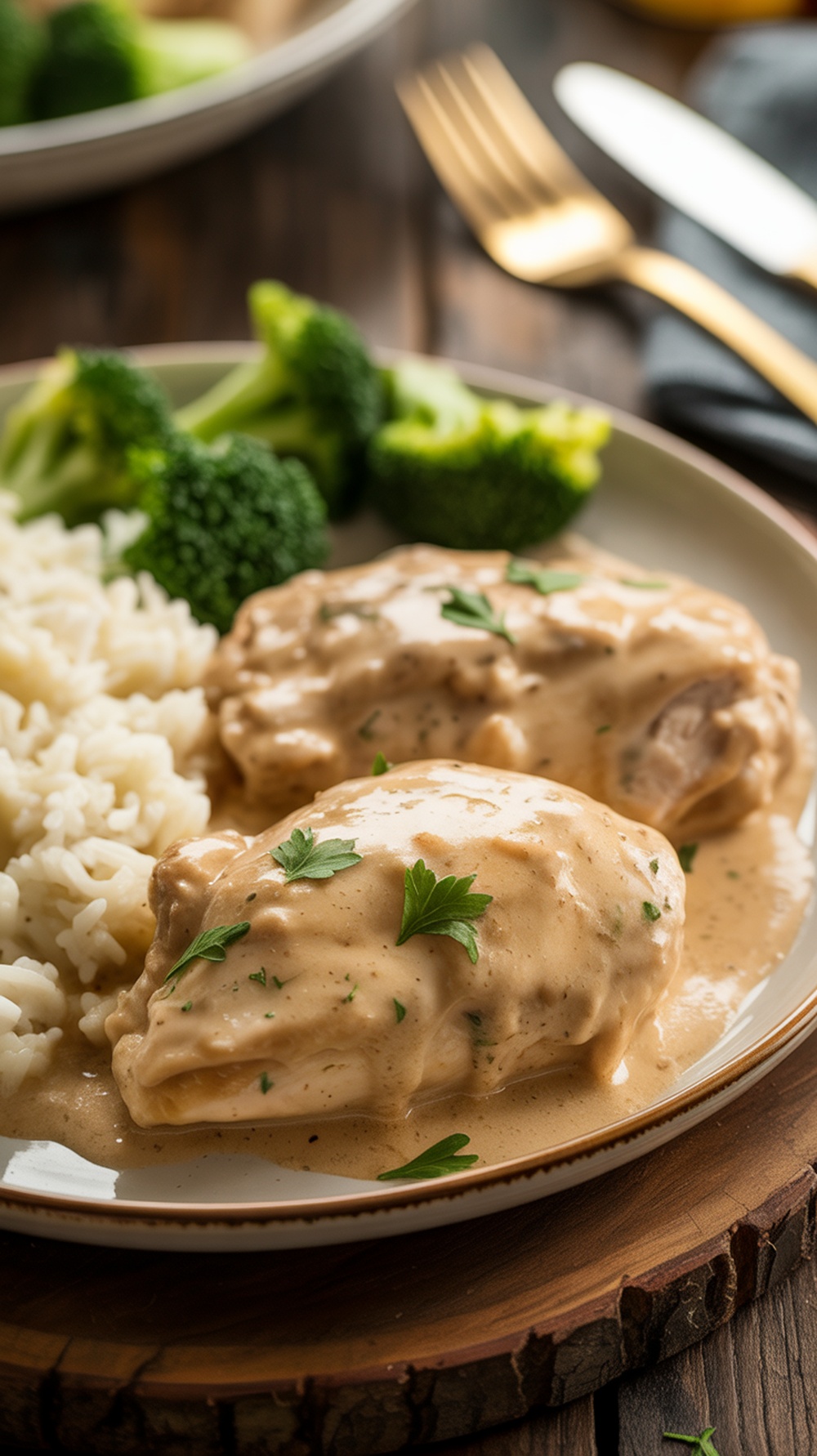 Creamy Ranch Chicken Thighs in the Crockpot