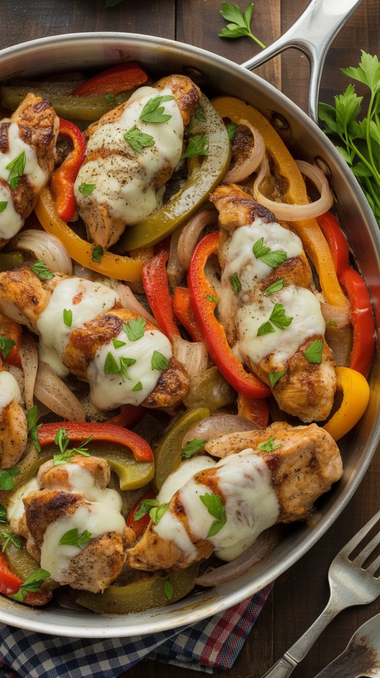 Chicken Philly Cheesesteak Skillet