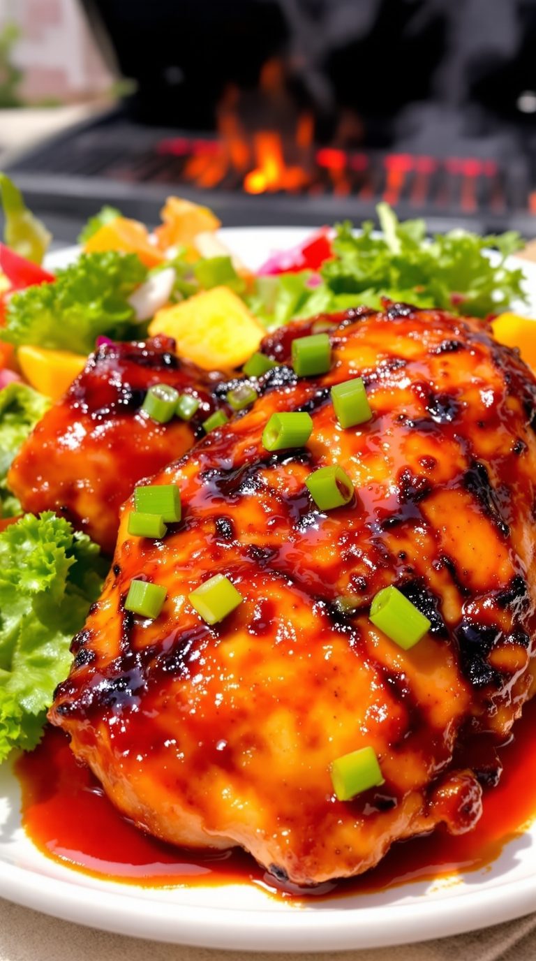 Pineapple BBQ Chicken Thighs Recipe
